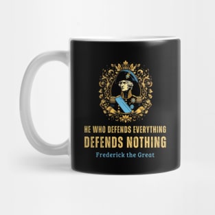 Mastering Defense: Frederick's Proverbial Wisdom Mug